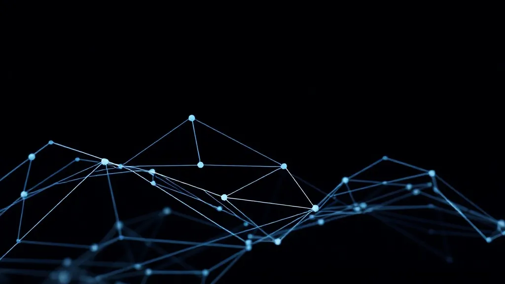 Abstract digital data visualization, flowing lines and parti